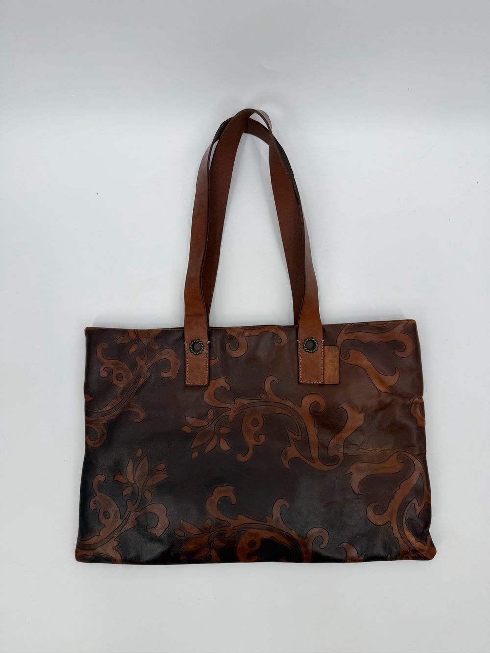 Falor Le Borse Leather Tote Made in Italy 🤎